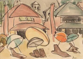 Parasols de plage (Arthur Dove) - Muzeo.com