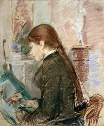 Paule Gobillard dessinant (Berthe Morisot) - Muzeo.com