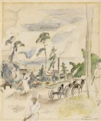 Paysage avec figures (Jules Pascin) - Muzeo.com