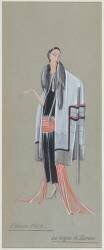 Projet de costume féminin : Le Signe de Zorro (Jeanne Lanvin) - Muzeo.com