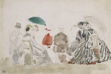 Scène de plage (Eugène Boudin) - Muzeo.com