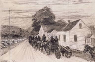Study for 'Light Battery at Gettysburg' (Edward Hopper) - Muzeo.com
