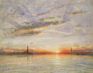Sunset (Albert Goodwin) - Muzeo.com