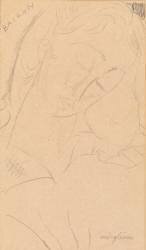 Tête - Bairon (Amedeo Modigliani) - Muzeo.com