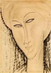 Tête de femme (Amedeo Modigliani) - Muzeo.com