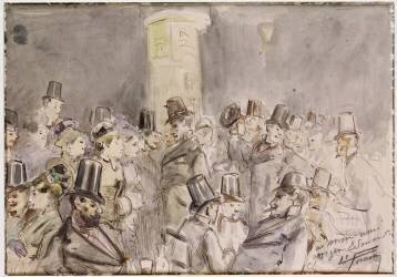 Un boulevard parisien (Jean-Louis Forain) - Muzeo.com