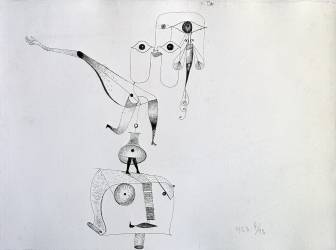 Une Caprice d'équilibre (Ein Gleichgewicht-Capriccio ou Balance Capriccio) (Paul Klee) - Muzeo.com