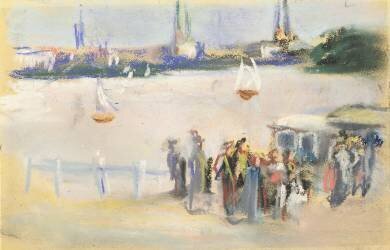 Vue de l'Aussenalster (Max Liebermann) - Muzeo.com