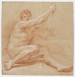 Académie d'homme (Jean Baptiste van Loo) - Muzeo.com