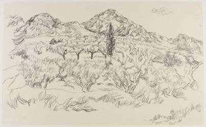 Paysage des Alpilles (André Jordan) - Muzeo.com