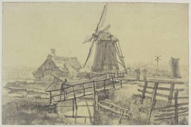 Paysage hollandais (Auguste-Joseph Peiffer) - Muzeo.com