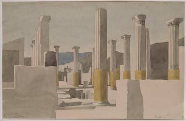 Pompéi, un atrium (Louis Boitte) - Muzeo.com