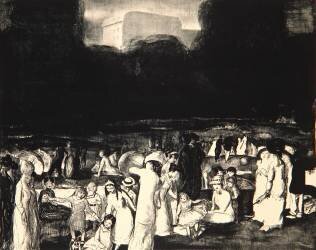 Dans le parc (George Wesley Bellows) - Muzeo.com