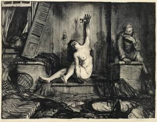 La cigarette (George Wesley Bellows) - Muzeo.com