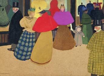 Scène de rue (Félix Vallotton) - Muzeo.com