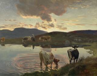 Après le coucher du soleil (Christian Skredsvig) - Muzeo.com