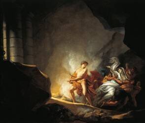 Orphée et Eurydice dans l'Hadès (Heinrich Friedrich Füger) - Muzeo.com