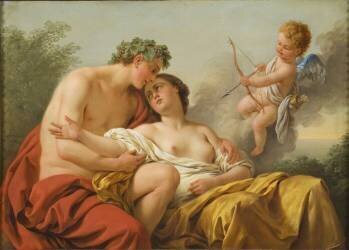 Bacchus et Arinne (Louis Jean François Lagrenée) - Muzeo.com