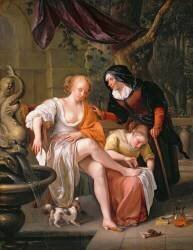Bethsabée après le Bain (Jan Steen) - Muzeo.com