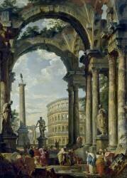 Capriccio romain (Giovanni Paolo Pannini) - Muzeo.com