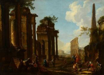 Caprice architectural antique (Giovanni Paolo Pannini) - Muzeo.com