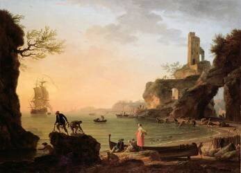 Coucher de soleil (Joseph Vernet) - Muzeo.com
