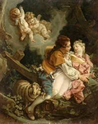 Couple d'amoureux (anonyme) - Muzeo.com