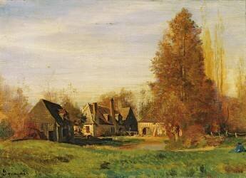 Cour de ferme (Louis Français) - Muzeo.com