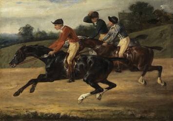 Course de chevaux montés (Théodore Géricault) - Muzeo.com