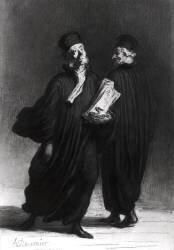 Deux avocats (Honoré Daumier) - Muzeo.com