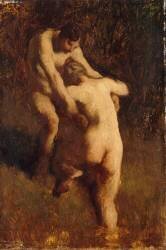 Deux baigneuses (Jean-François Millet) - Muzeo.com