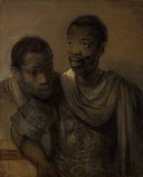 Deux hommes africains (Rembrandt) - Muzeo.com