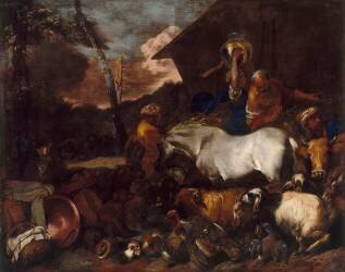 Entrée dans l'arche (Giovanni Benedetto Castiglione) - Muzeo.com