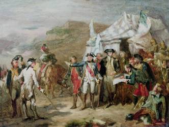 Esquisse pour la bataille de Yorktown (Auguste Couder) - Muzeo.com