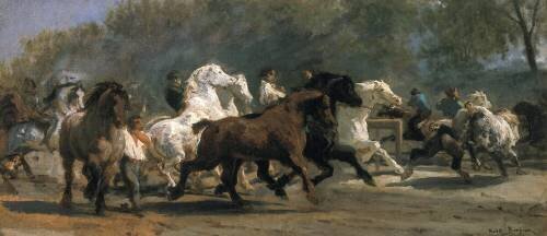 Étude pour le marché du cheval (Rosa Bonheur) - Muzeo.com