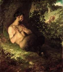 Faun and Nymph (Pal Szinyei Merse) - Muzeo.com