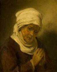 Femme qui prie (Rembrandt) - Muzeo.com