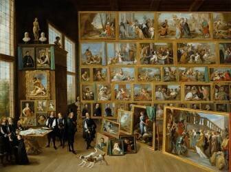 Galerie à Bruxelles (David Teniers le Jeune) - Muzeo.com