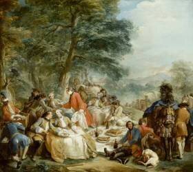 Halte de chasse (Charles André van Loo) - Muzeo.com