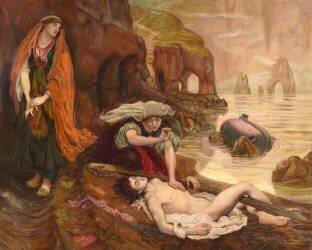 Haydée découvrant le corps de Don Juan (Byron - Don Juan Chant II 129-131) (Ford Madox Brown) - Muzeo.com