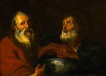 Héraclite et Démocrite (anonyme) - Muzeo.com