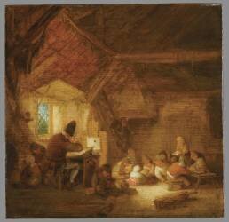 Intérieur d'école (Adrien van Ostade) - Muzeo.com