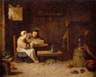 Intérieur d'estaminet (David Teniers le Jeune) - Muzeo.com