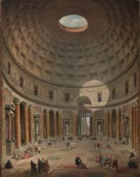 Intérieur du Panthéon (Giovanni Paolo Pannini) - Muzeo.com
