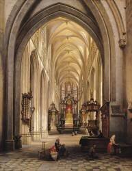 Intérieur d'une église (Jules Victor Genisson) - Muzeo.com