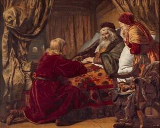 Isaac bénissant Jacob (Jan Victors) - Muzeo.com