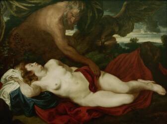 Jupiter et Antiope (Antoine van Dyck) - Muzeo.com