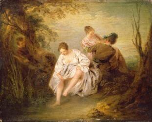La Baigneuse (Jean-Baptiste Pater) - Muzeo.com