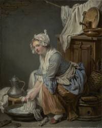 La blanchisseuse (Jean-Baptiste Greuze) - Muzeo.com