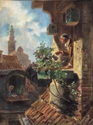 La chambre mansardée (Carl Spitzweg) - Muzeo.com